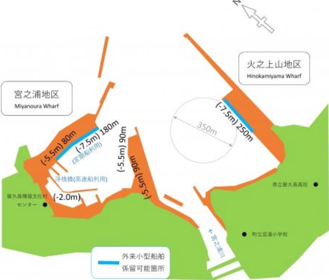 スポット 宮之浦港 岸壁 の写真 2